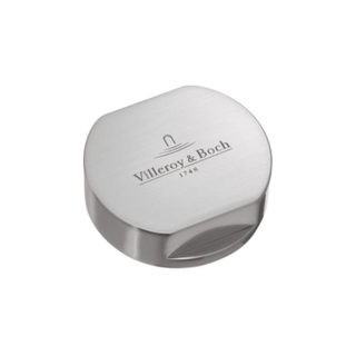 Bouton pour mécanisme 2 cuves VILLEROY & BOCH en laiton finition inox brossé