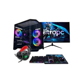 NITROPC PC Gamer - NITROPC - AMD 5700/RTX5060 - RTX 5060 8Go - 32Go DDR4 3200 - M.2 1To NVMe