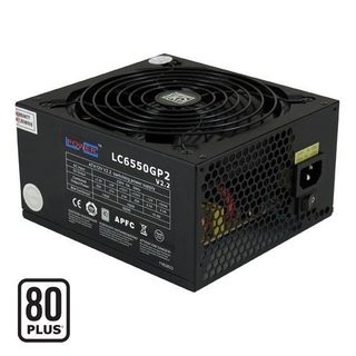 LC POWER 550W - LC POWER - LC6550 V2.2 - Certifié 80PLUS - Ventilateur 120mm silencieux - Garantie 2 ans