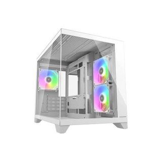 Cougar CGR-2QA6W-RGB Mini Tower blanca — cristal templado y RGB para gaming