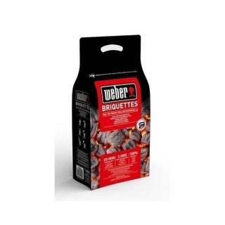 Briquettes de barbecue - Bois (chêne hêtre bouleau charme aulne) - Lot de 2 sacs de 4kg FSC - WEBER