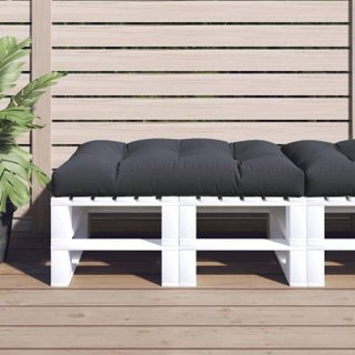 vidaXL Coussin de palette anthracite 120x80x12 cm tissu 314413