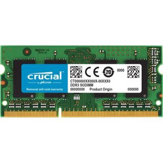 Crucial Mémoire PC Portable SO-DIMM DDR3 - 8Go (1x8Go) - 1600 MHz - CAS 11 (CT102464BF160B)