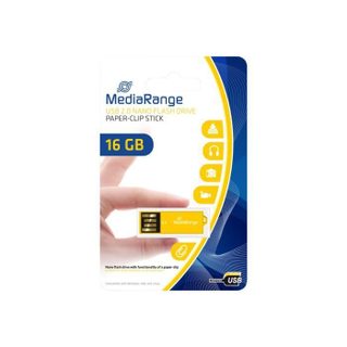 Clé USB - MEDIARANGE - Nano - 16 Go - USB 2.0 - Jaune