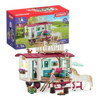 Caravane rencontres secrètes coffret schleich avec 1 cheval schleich inclus coffret figurines pour enfants de 5 ans - schleich