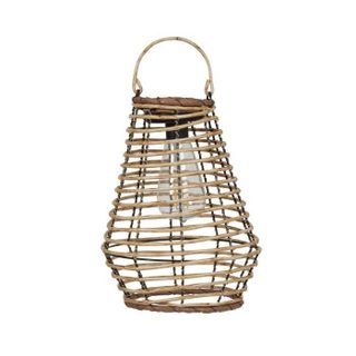 Lanterne Solaire - SMART GARDEN - Maris - Filament LED blanc chaud - 5 lumens - Beige naturel - Plastique - 27 x 21 cm