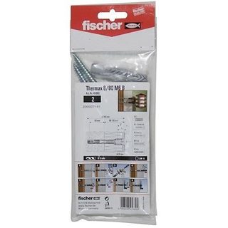 Cheville à expansion - FISCHER - THERMAX 10-10 B 512173 120 M - Montage facile sans outil - Plastique blanc - 120 mm