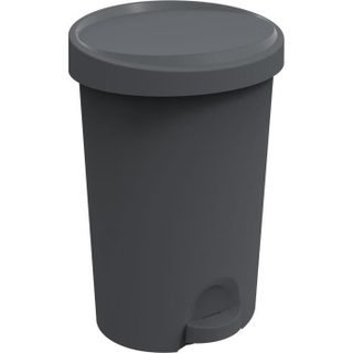 Poubelle 27 L Stepy EDA - Apédale - Pour sac 30 L - 35 4 x 30 3 x 52 2 cm - Gris anthracite - En plastique