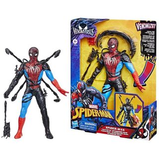 Figurine Spider-Man Métamorphose liquide de 28 cm avec accessoires Marvel Spider-Man VenomVersus jouets de super-héros pour enfant