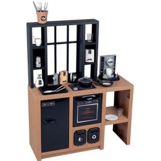 Cuisine pour enfant - Smoby - Cuisine Loft - 32 accessoires - Design industriel - Dès 3 ans - Fabrication Française