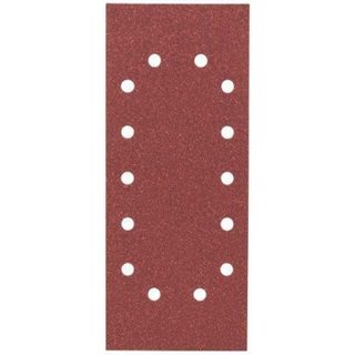 BOSCH Feuilles abrasives C430 pour ponceuse vibrante - 14 trous - Pack de 10 - 115 x 280 mm - Grain 80