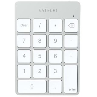 Pavé Numérique - SATECHI - Slim Silver - Bluetooth - Aluminium - Rechargeable