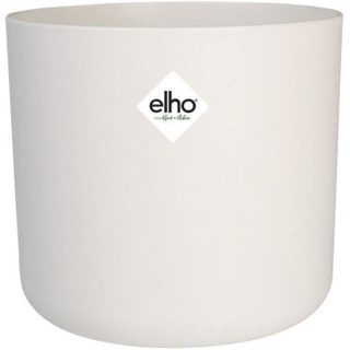 Pot de fleurs - B.FOR SOFT - Plastique - Blanc - Rond - Ø24 7xH23 3cm - 100% récyclé - ELHO