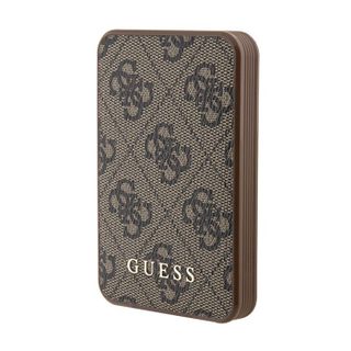 Guess 4G Cuir Métal Logo - Power Bank 5000 mAh 15W (marron)