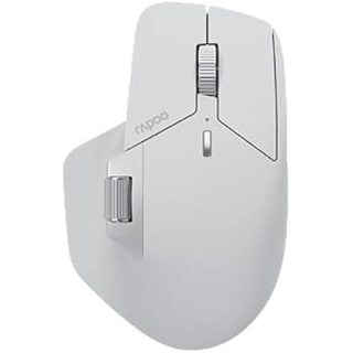 Souris sans Fil - RAPOO - MT760L - 4000 DPI - Ergonomique - Rechargeable - Gris/Blanc