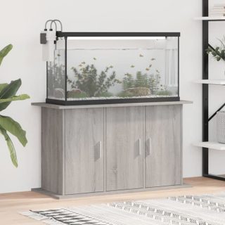 vidaXL Support pour aquarium sonoma gris 101x41x58cm bois dingénierie 833637