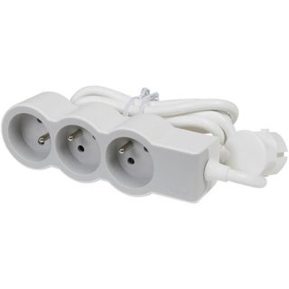 LEGRAND Multiprise FB 3x2P+T standard 1.5m 1mm² - Blanc et gris