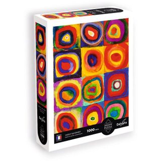 Puzzle - SENTOSPHERE - Calypto - 1000 pièces - Carrés et Cercles Concentriques - Vassily Kandisnky - Toucher Soyeux - Dès 9 ans