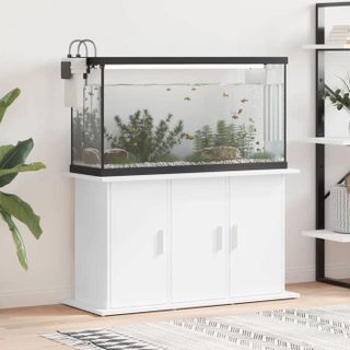 Vidaxl Support pour aquarium blanc 101x41x58 cm bois d ingénierie