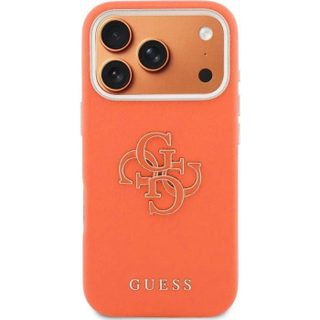 Guess FW Resin Big 4G Logo Case for iPhone 17 Pro 6.3 Orange