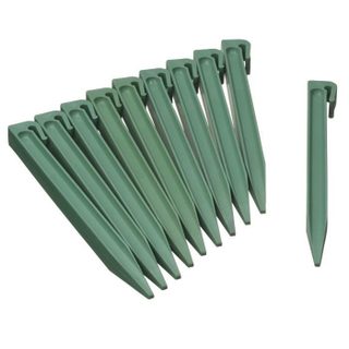Ancres pour bordure en polyéthylène recyclé - NATURE - H26 7 x 1 9 x 1 8 cm - Vert