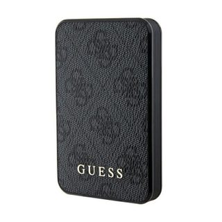 Guess 4G Cuir Métal Logo - Power Bank 5000 mAh 15W (noir)