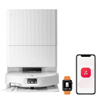 Roborock Qrevo Edge 2 Robot aspirateur laveur avec station 25000 Pa HyperForce® Nouvelle station multifonction Lavage optimisé Blanc