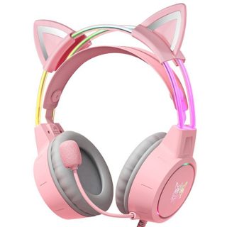 ONIKUMA X15 PRO CAT EARS Casque Gaming RGB Micro Haute Sensibilité