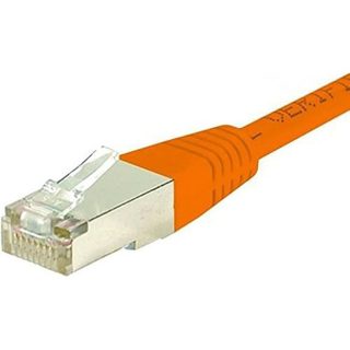 Cordon Patch RJ45 - CONNECT - 5 m - Cuivre - S/FTP - Orange