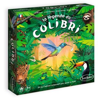 Jeu de société Coopératif - SENTOSPHERE - La légende du colibri - Sauver la forêt en équipe - Adresse - Réflexes - Dès 7 ans