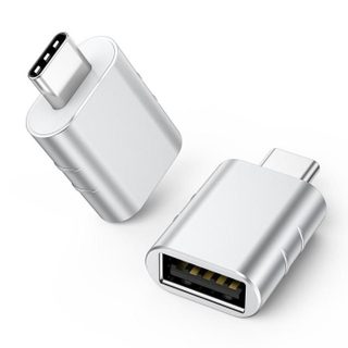 INF Adaptateur USB 3.2 vers USB-C OTG 10 Gbit/s Argent