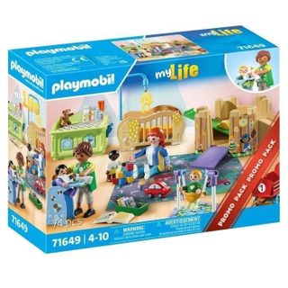 PLAYMOBIL 71649 Assistante maternelle bébé My Life Promo Pack 74 pièces Dès 4 ans