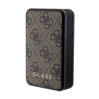 Guess 4G Cuir Métal Logo - Power Bank 10000 mAh 18W (marron)