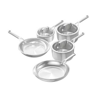 Batterie de cuisine 8 pièces en inox - Ninja - EverClad C95005EUI - Poêles et casseroles - Induction four 300°C - Garantie 10 ans