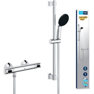 Grohe Precision Flow Mitigeur Thermostatique ensemble de douche avec barre 60cm 34800001