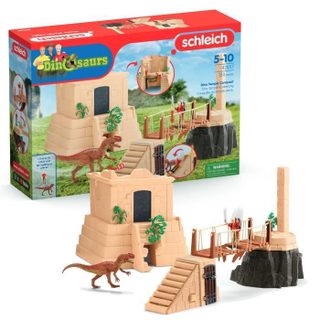 Aventures au temple perdu Schleich 42657 Dinosaurs Coffret avec un dinosaure Monolophosaurus inclus Pour enfant dès 5 ans