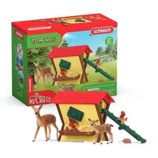 Cabane des animaux de la forêt Coffre schleich 42658 Farm World pour enfants dès 3 ans