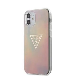 Coque Guess PC-TPU T&D Gold Triangle 01 pour iPhone 12 mini 545 rose
