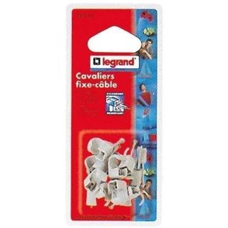 Cavalier fixe-câble Multifix x20 - D: 10 mm à D: 14 mm - gris