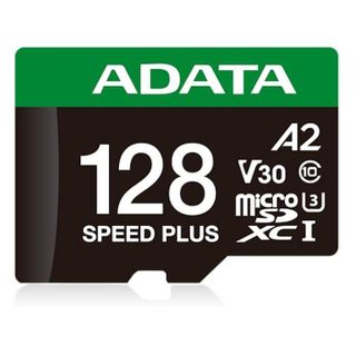 Carte mémoire - ADATA - Speed Plus - 128 Go - UHS-I U3 Classe 10 - Noir et Vert