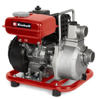 Einhell Pompe d’évacuation thermique GC-PW 16 (1.6 kW moteur 4 temps) avec 2 adaptateurs pour tuyaux + colliers et crépine