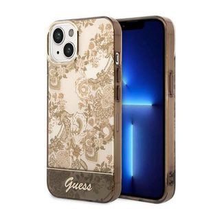 Guess Porcelain Collection - Coque pour iPhone 14 Plus (Ocre) - 3666339090678