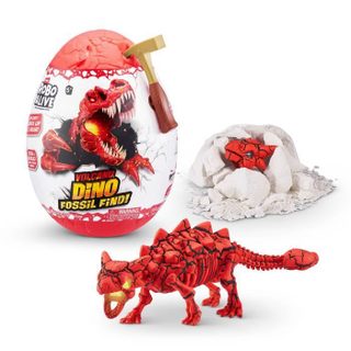 Jeu de fouille - ZURU - ROBO ALIVE Volcano Fossil Find S2 - Fossiles de dinosaures - Sons et lumières - Roche et sable