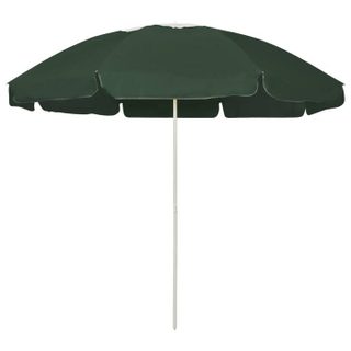 vidaXL Parasol de plage vert 240 cm 314713