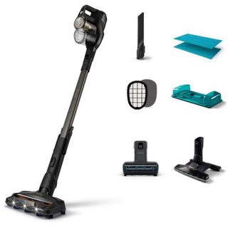 Philips aspirateur balais série 8000 aquaplus xc8347/01 aspirateur sans fil 3 en 1 : aspirateur balai, aspirette et nettoyage à l eau