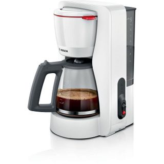 Cafetière Filtre - BOSCH - TKA2M111 MyMoment - Blanche - Capacité 1 25L - verseuse verre - système anti-gouttes