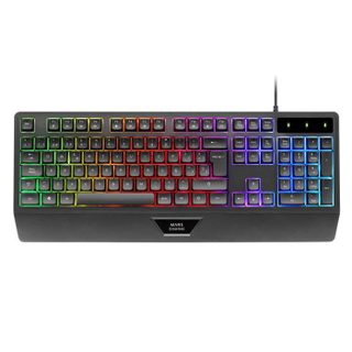 Clavier - Mars Gaming - MK124 - Ergonomique avec Repose-Poignets - Antighosting Avancé - FRGB Rainbow