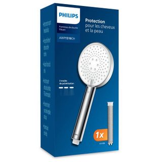 Pommeau de douche avec filtre - PHILIPS - Modèle Philips - Élimine le chlore - 3 modes - Économie deau 5 9 L/min