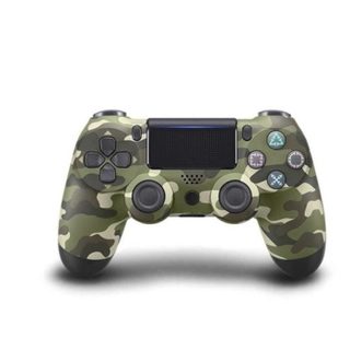 Manette de jeu - RIFF - DualShock 4 v2 - Camouflage vert - Bluetooth - Vibration