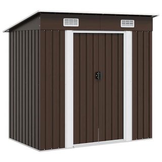 Vidaxl Abri de stockage pour jardin Marron 194x121x181 cm Acier 47027
